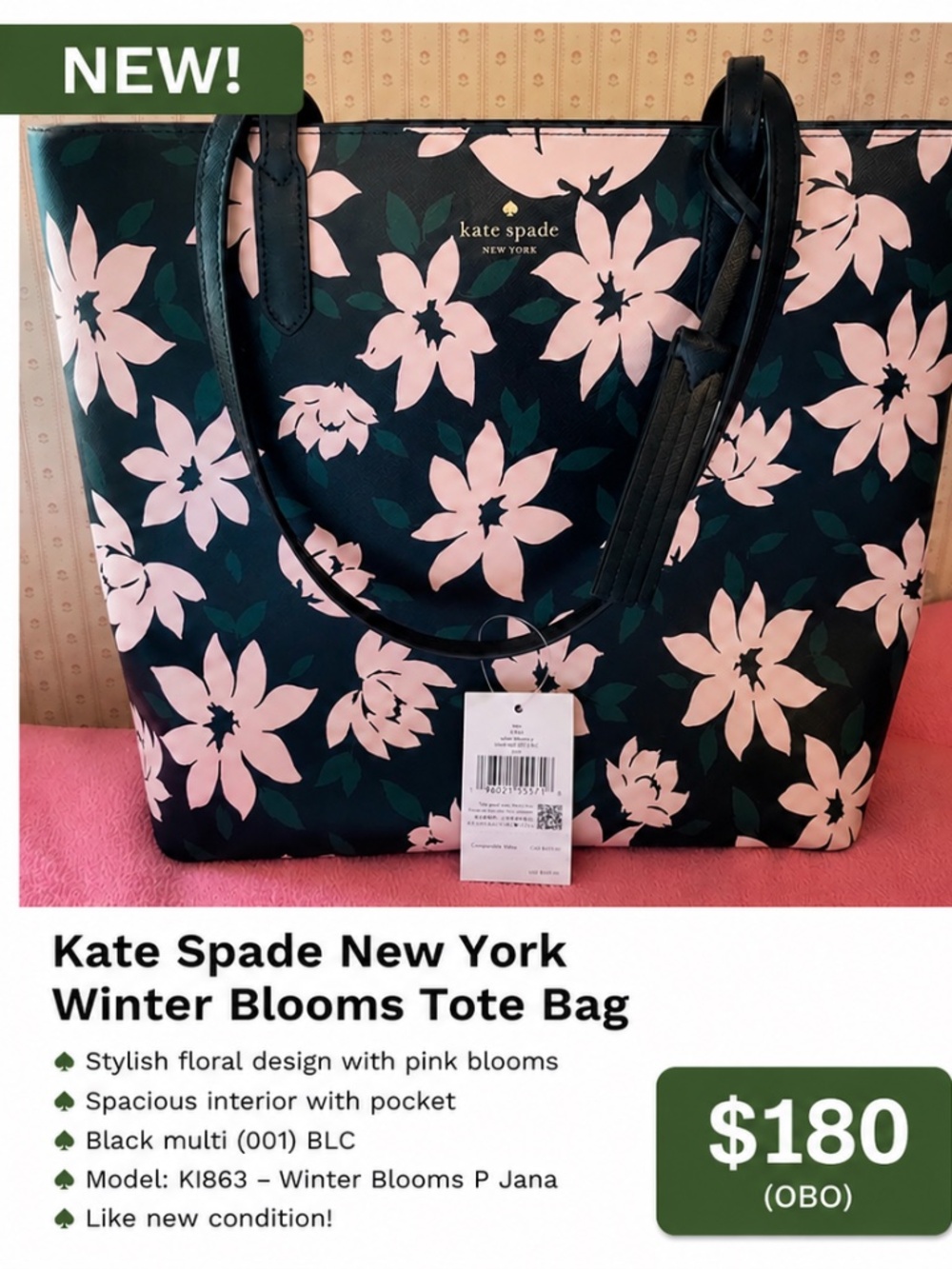 NEW!! Kate spade Tote